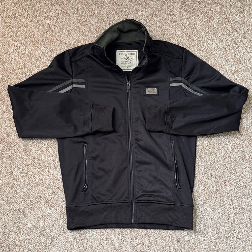 Marc Ecko Men’s Black Zip-Up Jacket Small